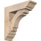 Ekena Millwork Merced Traditional Smooth Bracket w/ Offset Brace, Douglas Fir, 5 1/2"W x 18"D x 18"H BKT0604X18X18MRC01SDF - alternate 1